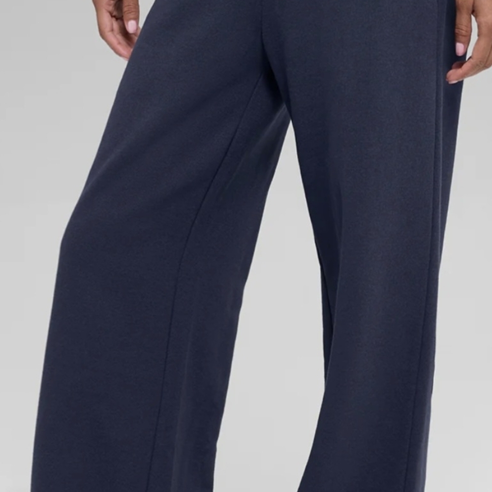 Alo Serenity Navy Wide-Leg Sweatpants Small Brand New Worn Once